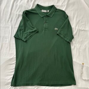 Lacoste Green Polo Shirt Classic Cotton Short Sleeve
